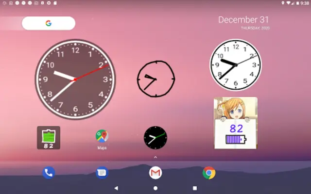 Simple Analog Clock android App screenshot 0