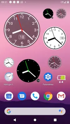 Simple Analog Clock android App screenshot 8